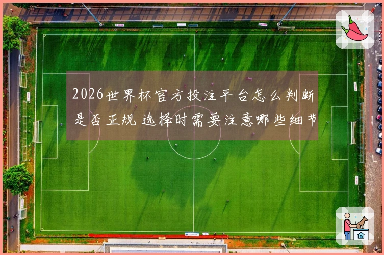 2026世界杯官方投注平台怎么判断是否正规 选择时需要注意哪些细节